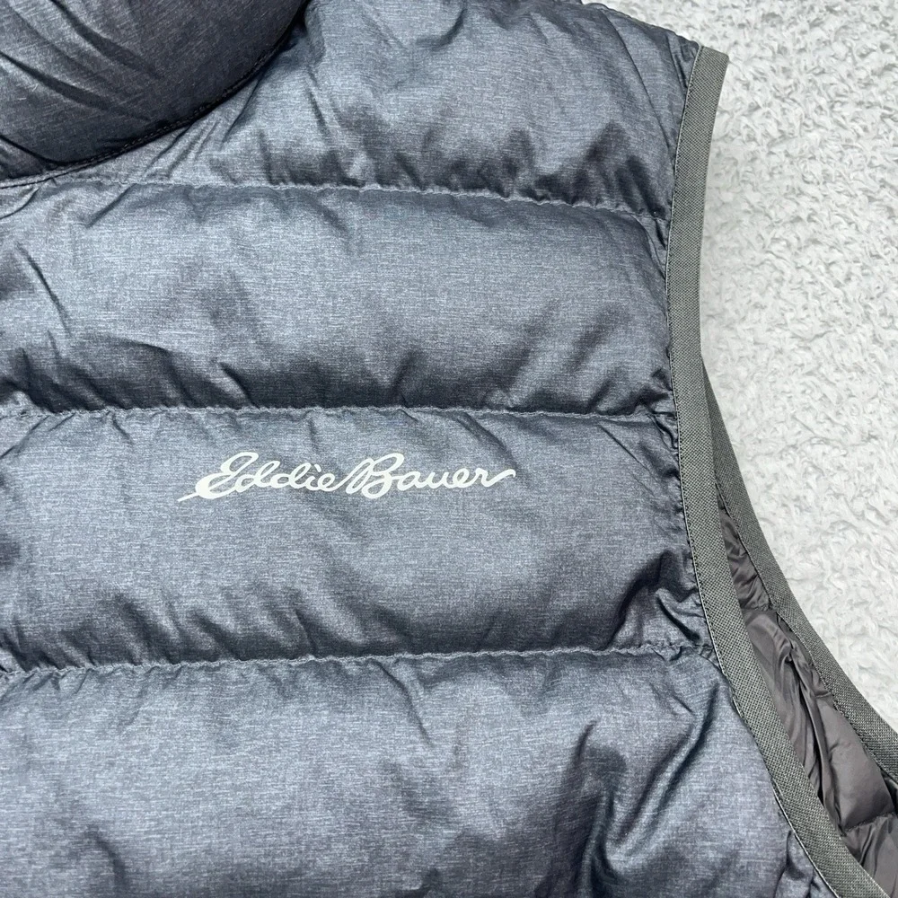 Eddie Bauer‎ EB650 Down Puffer Vest Mens LT Blue/Gray Lightweight Gorpcore